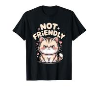 Not Friendly Introverti Asocial Solitaire Grincheux Ours T-Shirt