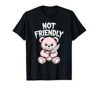 Not Friendly Introverti Asocial Solitaire Grincheux Ours T-Shirt