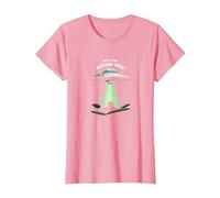 Not from Around Here: Alien Visitor Sci-FI Humour T-Shirt, Femme, Rose, 3XL