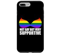 Not Gay But Very Support LGBT Straight Ally Bra Meme Coque pour iPhone 7 Plus/8 Plus