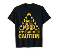 Not in The Mood Approach with Caution Sarcasme - T-Shirt Graphique avec Valeur, Homme, Noir, M