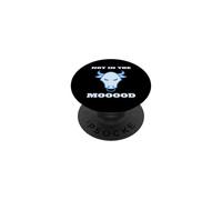 Not in The Mood Funny Cow Farmer Dairy Rancher Angry Bull PopSockets PopGrip Adhésif