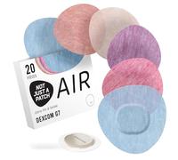 Not Just A Patch Air Protection Capteur Dexcom G7-20unité, Multicolore | Protection étanche, tenue 15 jours et ouverture d’aération précise, pour Dexcom G7, One et One+.