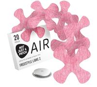 NOT JUST A PATCH Air X-Mini Freestyle Libre 2 Patchs sensoriels (20unité) - Résistants à la transpiration, fins, solides et légers pour une tenue sûre et une protection douce - (Rouge)