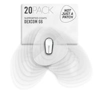 Not Just A Patch Capteur Protect Patch Dexcom G6-20unité, Claire | Protection étanche pour Dexcom G6, tenue 15 jours et ouverture découpée avec précision.