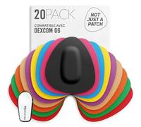NOT JUST A PATCH Dexcom G6 Patchs adhésifs (20unité) - Patchs adhésifs Dexcom G6 pour la peau - Résistants à l'eau - Patchs Dexcom G6 pour un mode de vie actif- Multicolores
