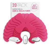 Not Just A Patch XPatch CGM Lot de 20 patchs de capteurs résistants à l'eau et durables pour un style de vie actif pendant 10 à 14 jours Patchs adhésifs Dexcom G6 Omnipod et Freestyle Libre 2 Rose