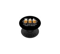 Not Lang Schnaken Kopp in Nacken Bierlaune PopSockets PopGrip Adhésif