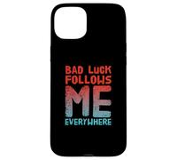 Not Lucky Bro Text Funny People My Bad me Suit Partout Coque pour iPhone 15 Plus