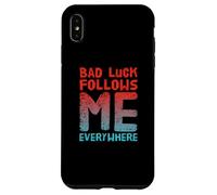 Not Lucky Bro Text Funny People My Bad me Suit Partout Coque pour iPhone XS Max
