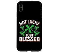 Not Lucky Just Blessed St Patrick Day Mom Kids Boys Girls Coque pour iPhone XS Max