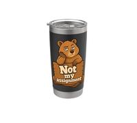 Not My Assignment Quokka Humour Gobelet isotherme en acier inoxydable double paroi