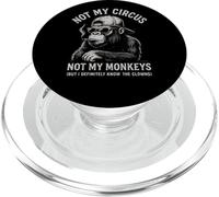 Not My Circus Not My Monkeys Gorilla, collègue Sarcastique PopSockets PopGrip pour MagSafe