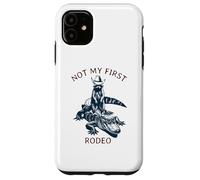 Not My First Rodéo, Western Style Country Raccoon Alligator Coque pour iPhone 11