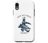 Not My First Rodéo, Western Style Country Raccoon Alligator Coque pour iPhone XR