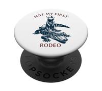 Not My First Rodéo, Western Style Country Raccoon Alligator PopSockets PopGrip Adhésif