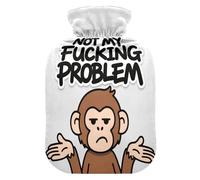 Not My Fking Problem Bouillotte avec housse souple 2 l pour chauffe-cou, épaules et crampes menstruelles