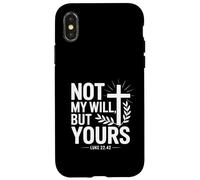 Not My Will But Yours Luke 22:42 Design chrétien audacieux Coque pour iPhone X/XS