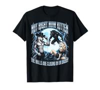Not Now Kitten Walls Closing on Daddy Funny Alpha Wolf Meme T-Shirt