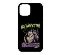 Not Now Kitten Wolf Alpha Werewolf Mème de Valeur actionnaire Coque pour iPhone 12 Mini