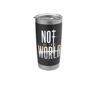 Not Of This World: Christian Faith Romans 12:2 Space Earth Gobelet isotherme en acier inoxydable double paroi