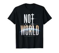 Not of This World: Christian Faith Romans 12:2 Space Earth T-Shirt