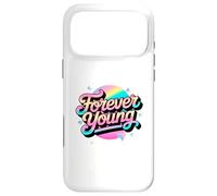 Not Old, But Forever Young. Motif motivant des années 80 et 90 Coque pour iPhone 17 Pro Max