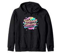 Not Old, But Forever Young. Motif motivant des années 80 et 90 Sweat à Capuche