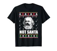Not Santa Karl Marx Pull de Noël Moche Meme Communiste T-Shirt