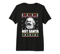 Not Santa Karl Marx Pull de Noël Moche Meme Communiste T-Shirt Haut de Gamme