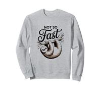 Not So Fast Funny Hilarous Sloth Relax, Chill, Sarcastic Sweatshirt