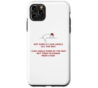 Not Sure If I Can Jingle All The Way - Cat Funny Christmas Coque pour iPhone 11 Pro Max