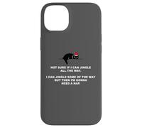 Not Sure If I Can Jingle All The Way - Cat Funny Christmas Coque pour iPhone 14 Plus
