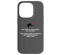 Not Sure If I Can Jingle All The Way - Cat Funny Christmas Coque pour iPhone 14 Pro