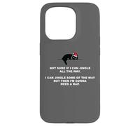 Not Sure If I Can Jingle All The Way - Cat Funny Christmas Coque pour iPhone 15 Pro