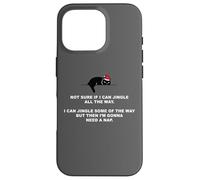 Not Sure If I Can Jingle All The Way - Cat Funny Christmas Coque pour iPhone 16 Pro