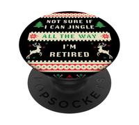 Not Sure If I Can Jingle All The Way, Christmas Ugly Retired PopSockets PopGrip Adhésif