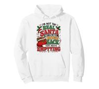 Not The Real Santa Funny Cheeky Christmas Double Signification Sweat à Capuche