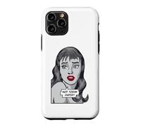 Not Today Cupid Anti Valentin's Day Vintage Pop Art Girl Coque pour iPhone 11 Pro