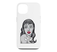 Not Today Cupid Anti Valentin's Day Vintage Pop Art Girl Coque pour iPhone 13