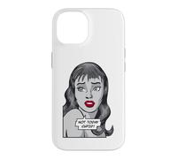 Not Today Cupid Anti Valentin's Day Vintage Pop Art Girl Coque pour iPhone 14