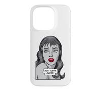 Not Today Cupid Anti Valentin's Day Vintage Pop Art Girl Coque pour iPhone 14 Pro