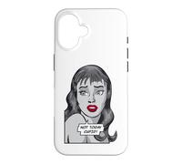 Not Today Cupid Anti Valentin's Day Vintage Pop Art Girl Coque pour iPhone 16