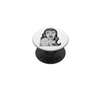 Not Today Cupid Anti Valentin's Day Vintage Pop Art Girl PopSockets PopGrip Adhésif