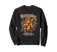Not Today Cupid Dicton Humoristique Anti-Saint-Valentin Love Sweatshirt