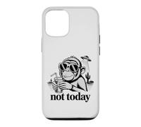 Not Today Funny Retro Monkey UFO Desert Vintage Humour Coque pour iPhone 12/12 Pro