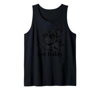 Not Today Funny Retro Monkey UFO Desert Vintage Humour Débardeur