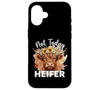 Not Today Heifer Hay Girl Cattle Cow Lover Coque pour iPhone 16