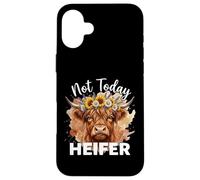 Not Today Heifer Hay Girl Cattle Cow Lover Coque pour iPhone 16 Plus