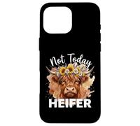 Not Today Heifer Hay Girl Cattle Cow Lover Coque pour iPhone 16 Pro Max